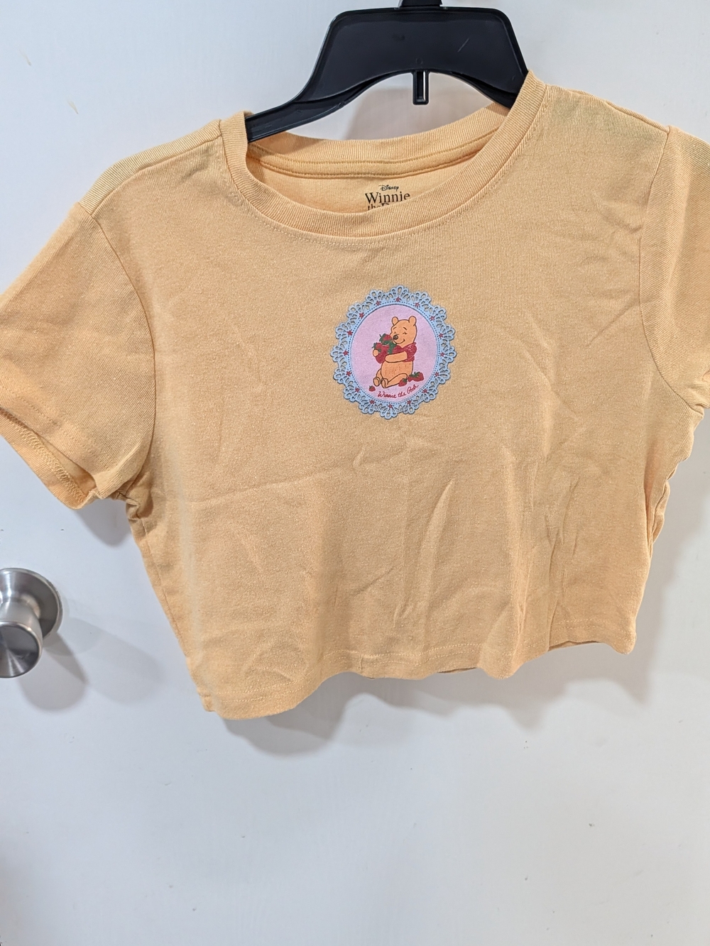 Disney Winnie the Pooh Yellow Crop T-Shirt